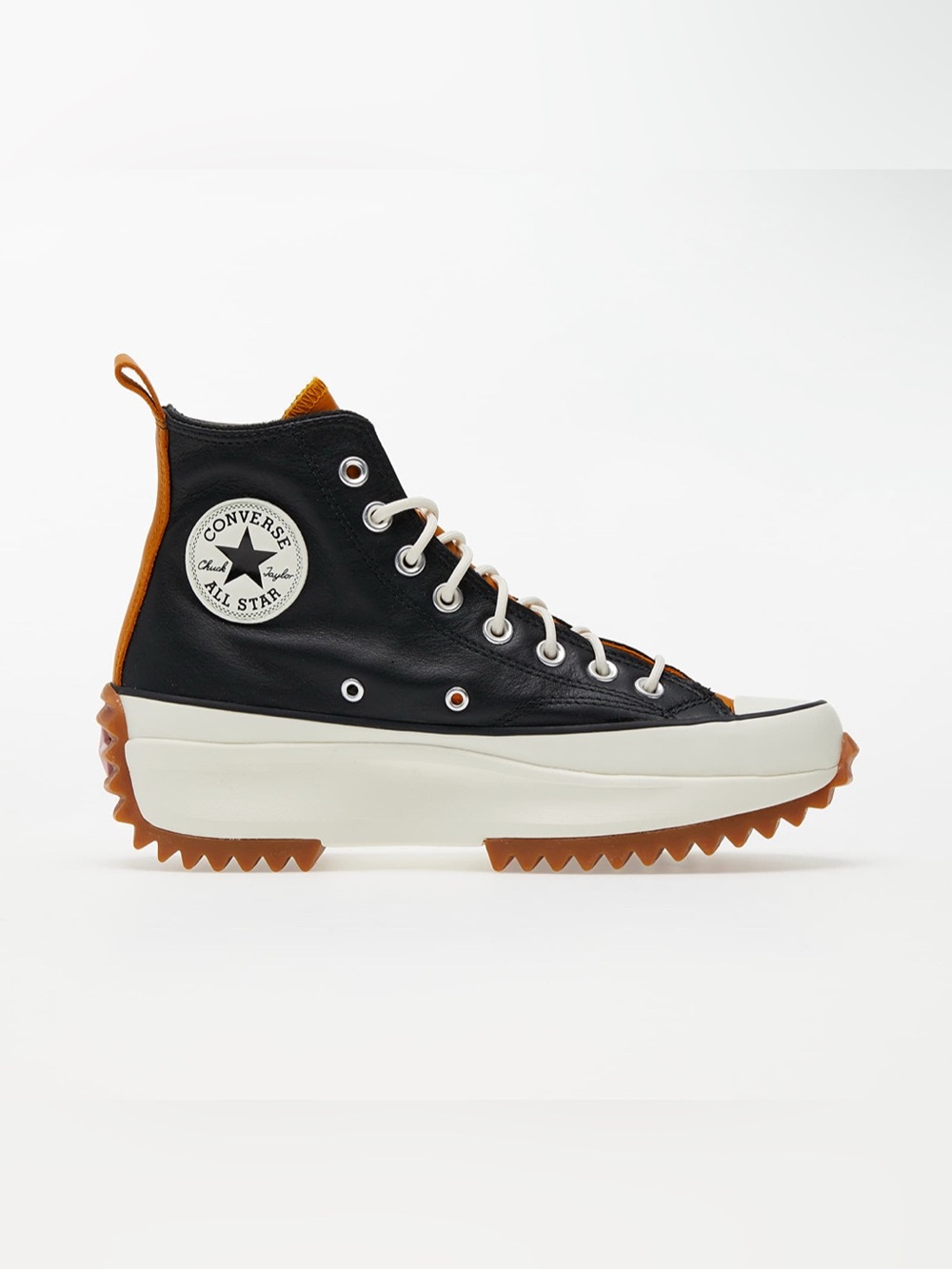 Converse Run Star Hike Hi Black/Saffron Yellow Women 6.5